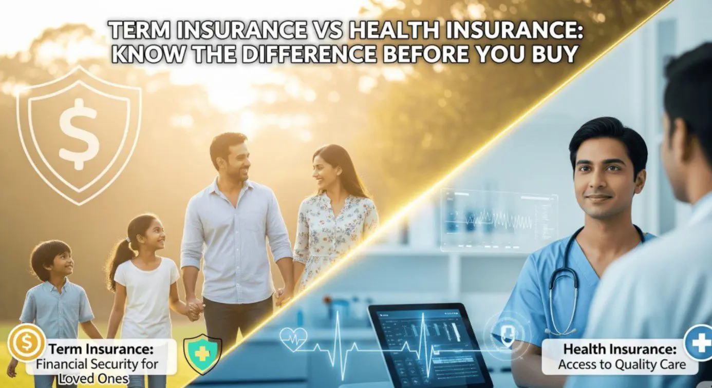 Term Insurance vs Health Insurance Know the Difference Before You Buy