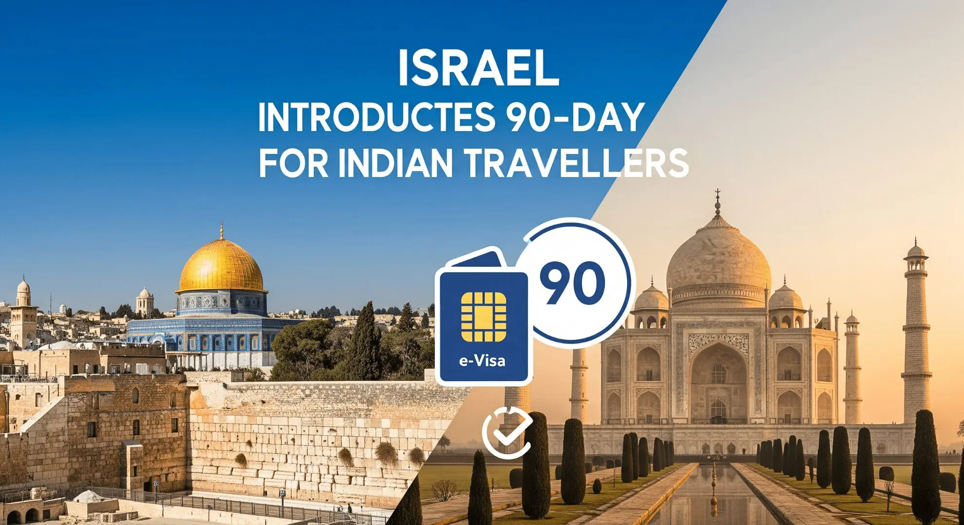 Israel Introduces 90-Day e-Visa for Indian Travellers