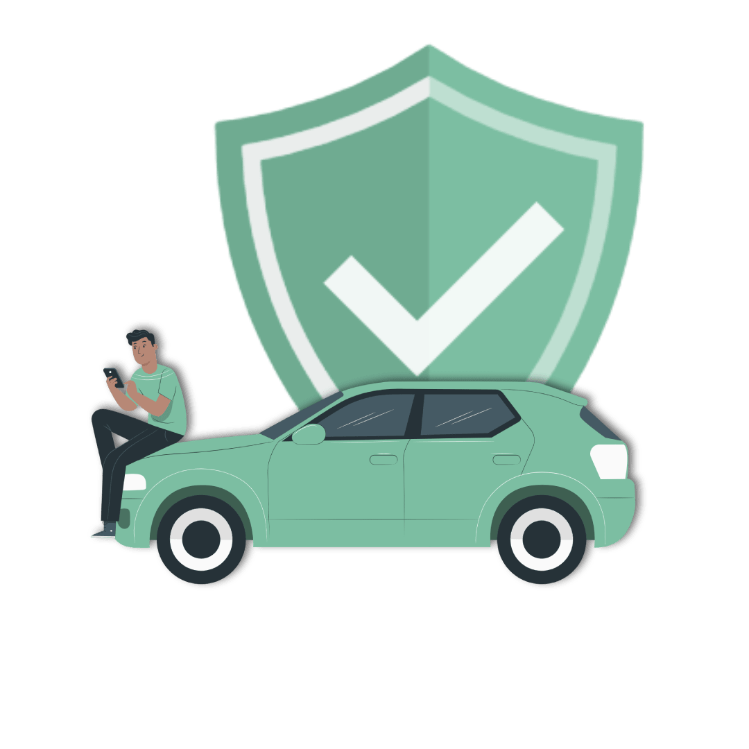 Car protected by car insurance